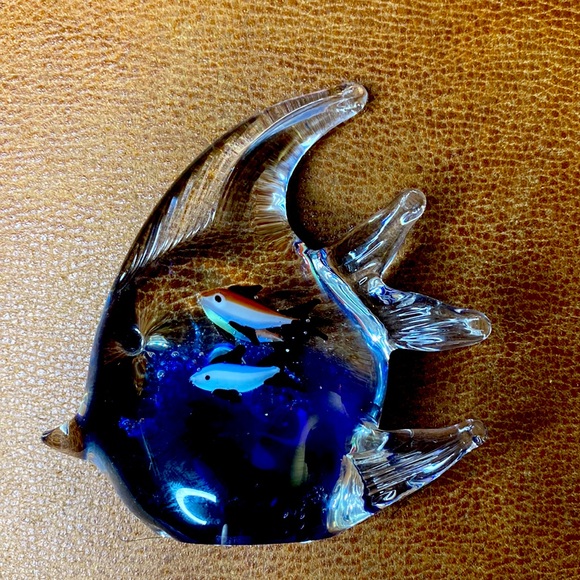 Vintage Murano Glass Aquarium Paper Weight Mid-Century Modern, Italy, 19… - Picture 5 of 6